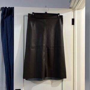 PENN Dark Brown A-Line Skirt